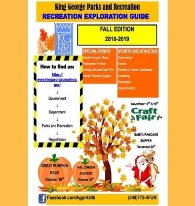 Fall 2018 Parks & Recreation Exploration Guide
