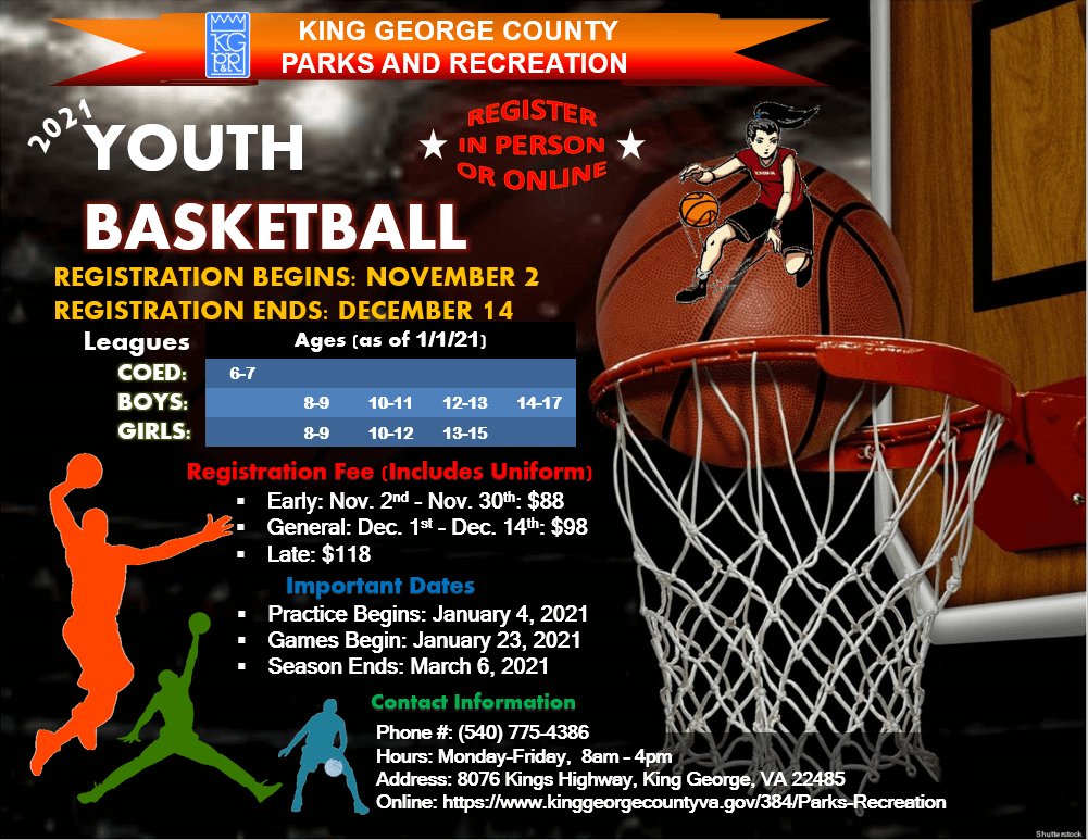 2021 Youth Basketball Flyer Update Nov 16